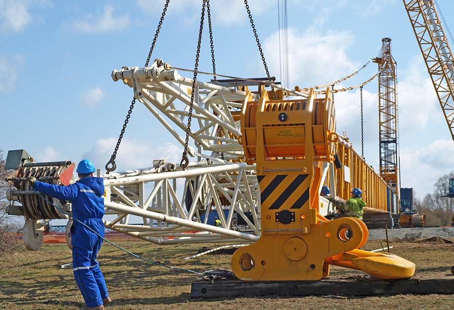 Installation et mise en service de grues