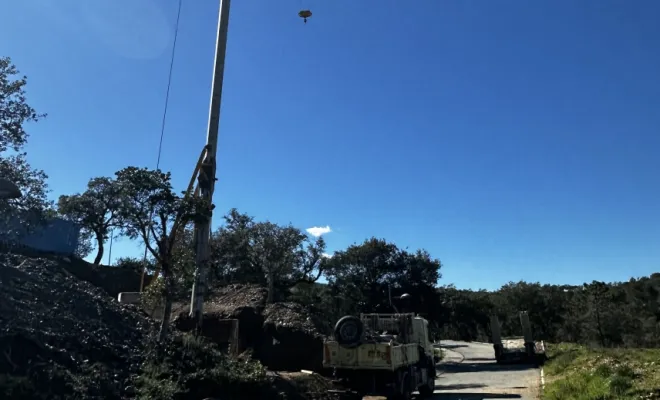 Location grue HD 21 chantier LES ISSAMBRES 